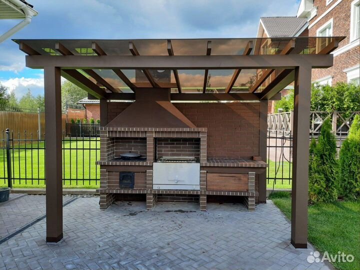 Модульная печь из кирпича / Зона барбекю