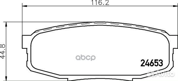 Колодки тормозные дисковые Strong Ceramic зад