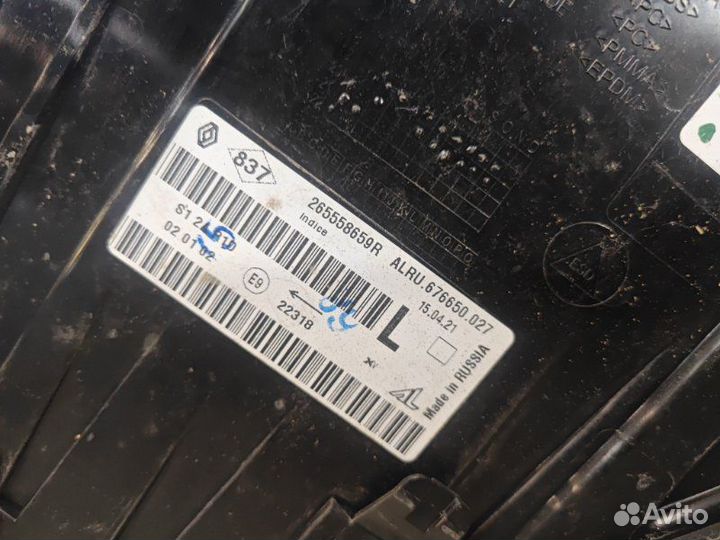 Фонарь задний левый Renault Arkana