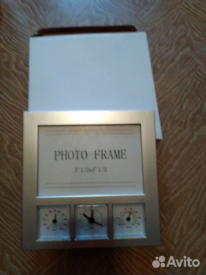 Фоторамка с часами