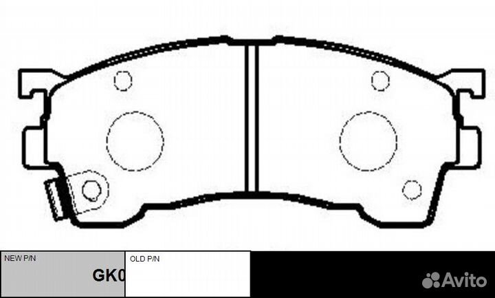 Колодки тормозные CTR ckmz3
