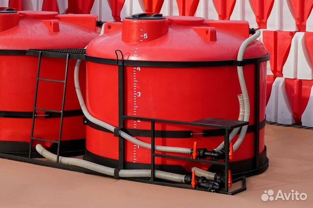 Емкости пластиковые с полным сливом