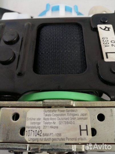 Ремень безопасности передний левый Mazda 6 GH L813