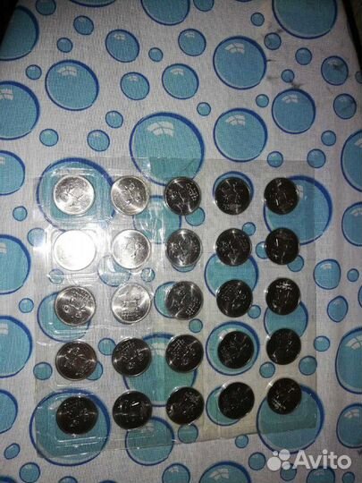 Олимпийские монеты лучик и снежинка