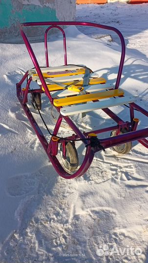 Детские санки с колесами