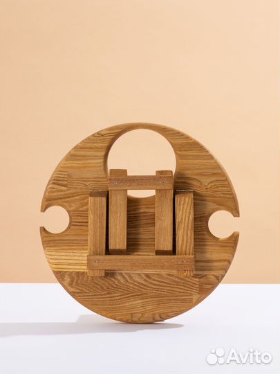 Винный столик деревянный