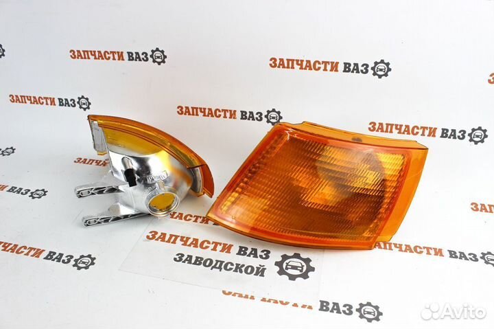 Поворотники ваз 2110 правый левый желтый новые