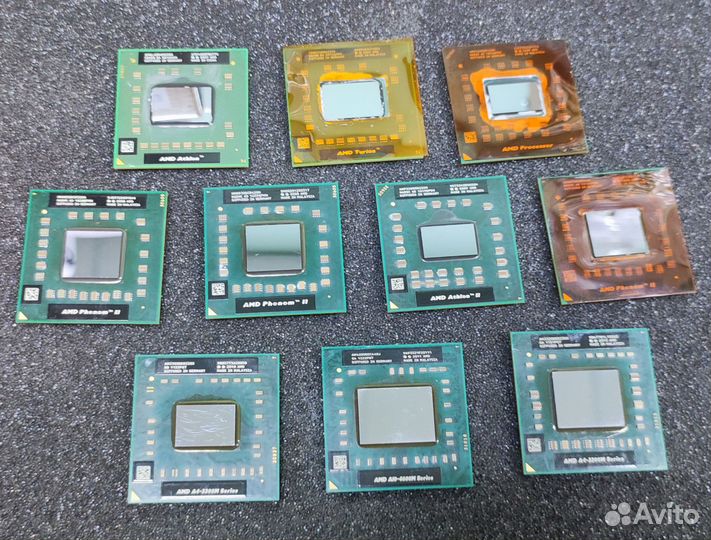 Процессоры для ноутбука AMD 10шт. одним лотом