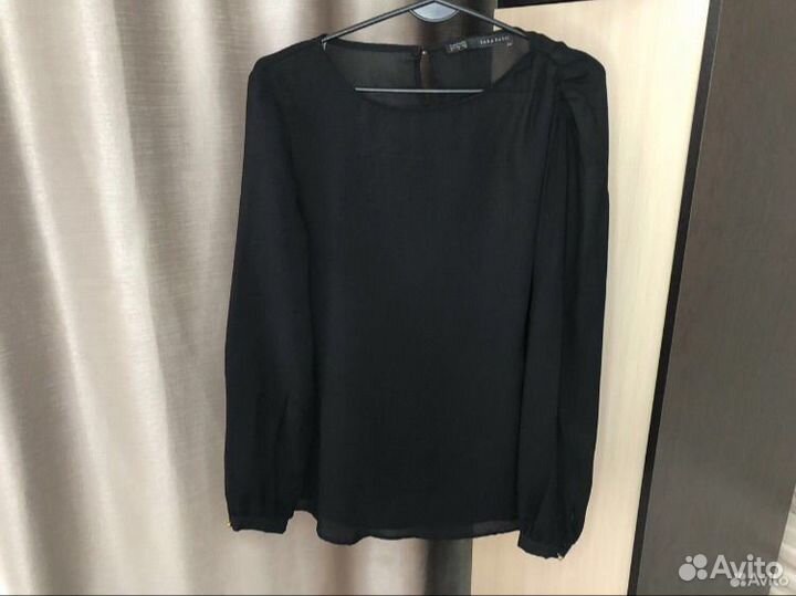 Блузка zara полупрозрачная