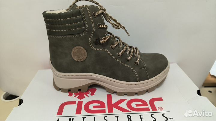 Ботинки жен зеленые зима , арт X9334-54