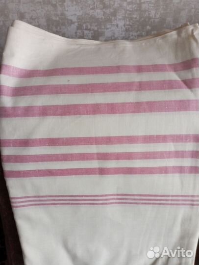 Новая льняная простыня СССР, полуторка