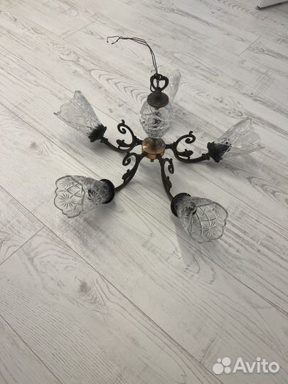 Люстра потолочная хрустальная