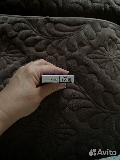 Линзы контактные на месяц, + 4,25 диопртий