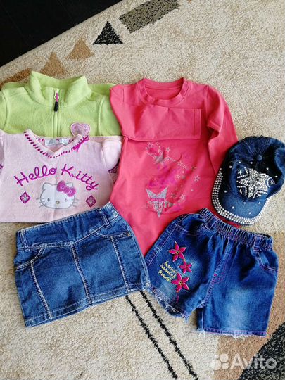 Вещи пакетом на девочку 98-104