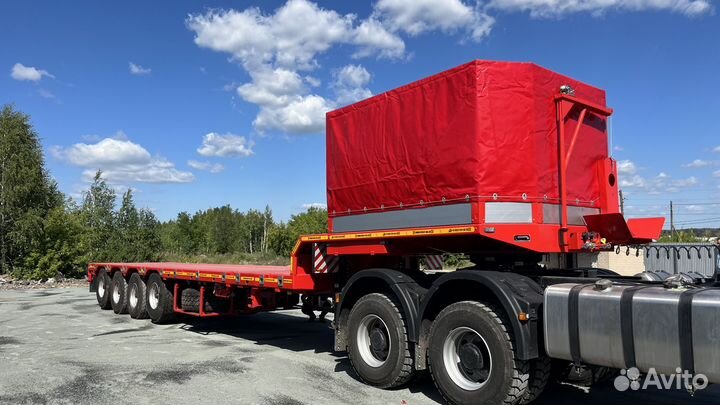 Полуприцеп трал (тяжеловоз) Авиком 98714-04 высокорамный раздвижной, 2023