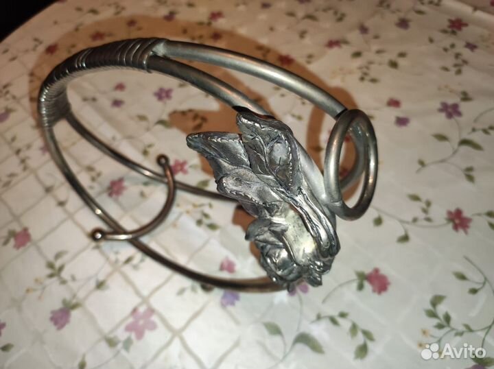 Бутылочница подставка для бутылки вина мельхиор