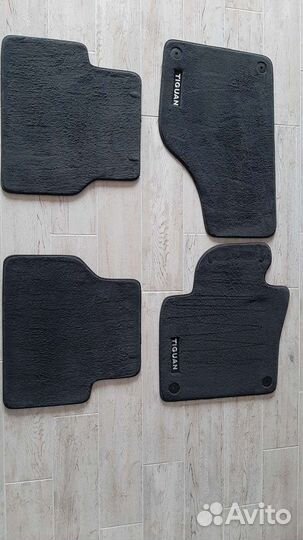 Автомобильные коврики ворсовые на tiguan