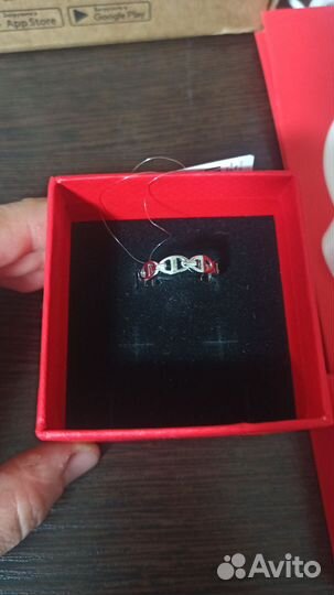 Кольцо серебро