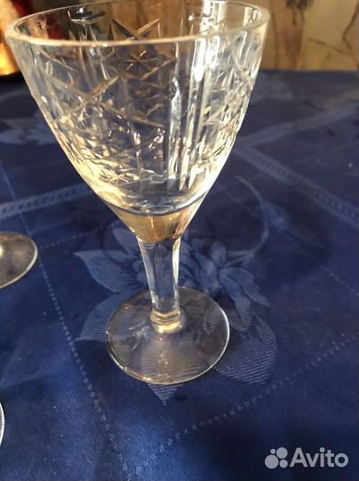 Фужеры, стопки гусь хрустальный СССР