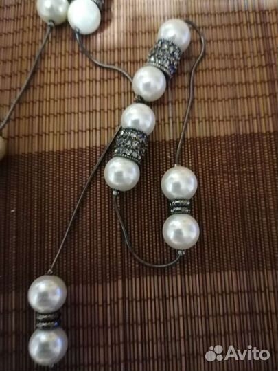 Сотуар под жемчуг бижутерия длина 1метр