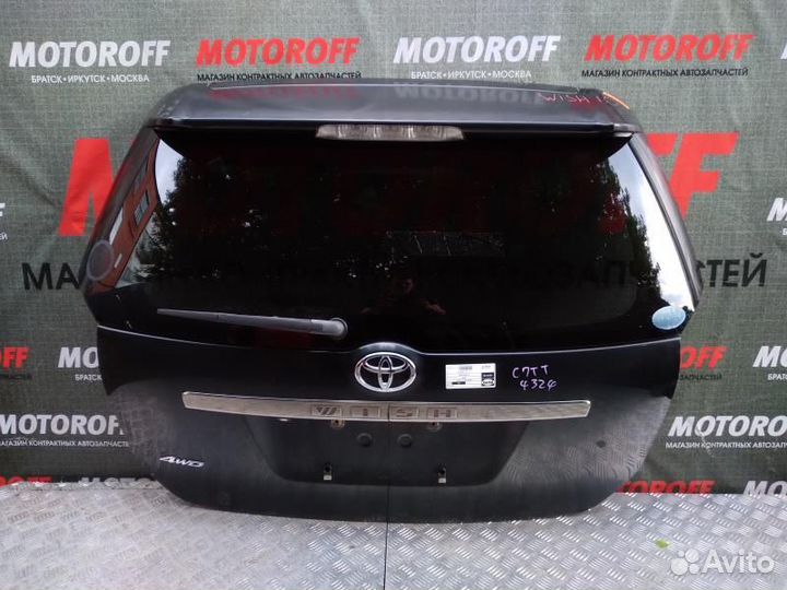 Дверь пятая Тойота Виш ZNE10 темная спойлер А054