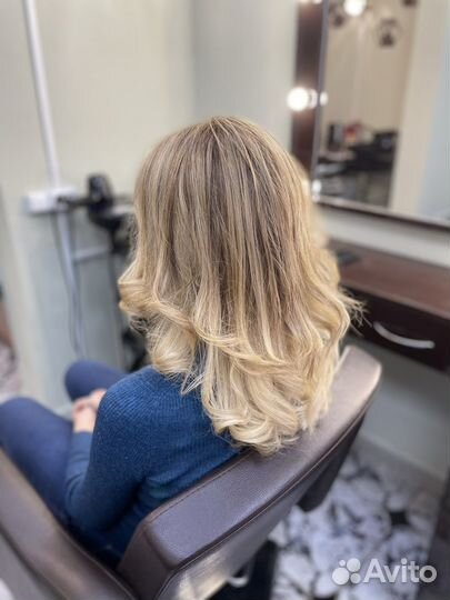 Окрашивание волос, стрижки