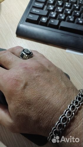 Мужское кольцо-перстень новое