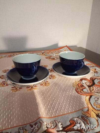 Чайная пара кобальт, 2 штуки