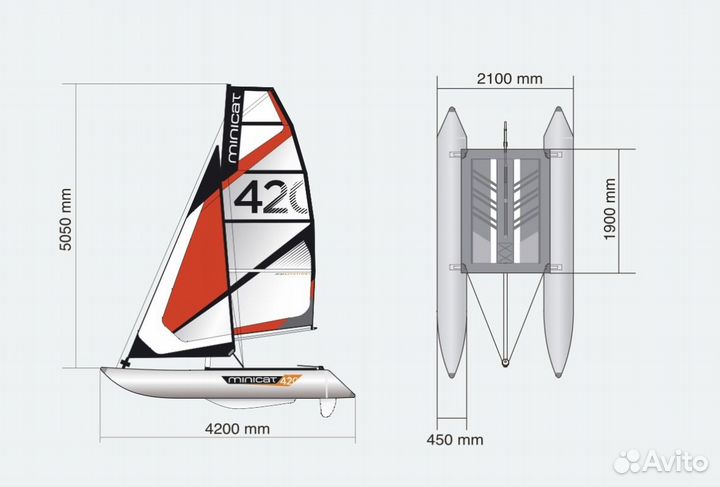 Парусник катамаран