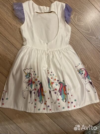 Платье единорожки 146 см hm zara