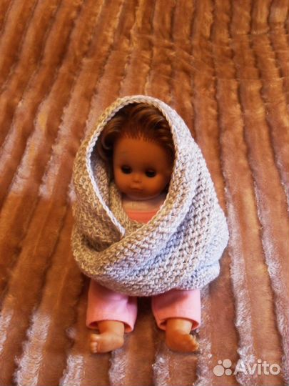 Стильный шарф-снуд в два оборота