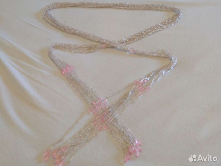 Пояс из бисера с кистями