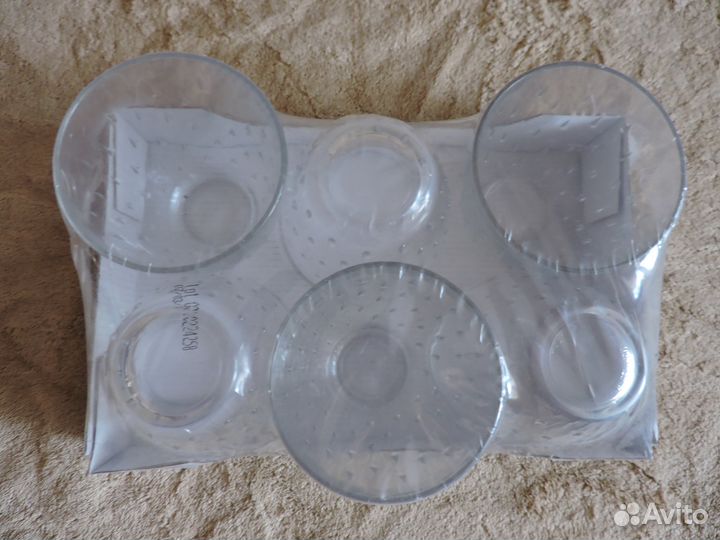 Стаканчики хрустальные и стеклянные