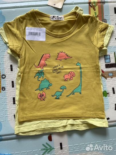 Костюм для мальчика 74 80 новый футболка и шорты