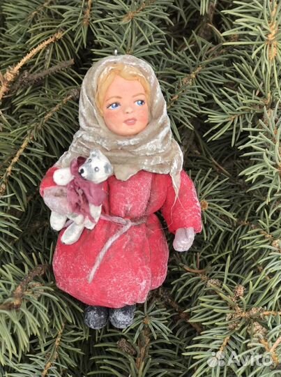 Ватные елочные игрушки