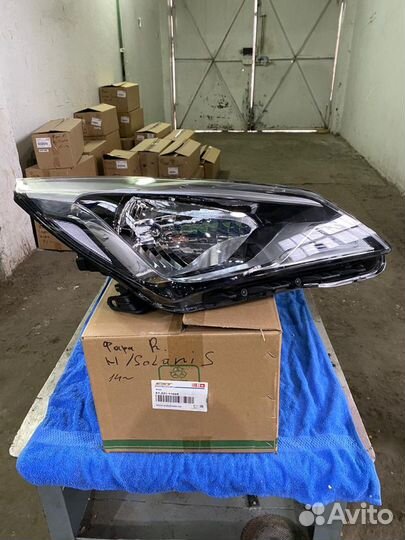 Фара правая hyundai solaris