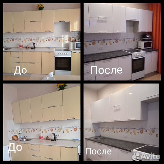 Замена фасадов, столешницы, мойки
