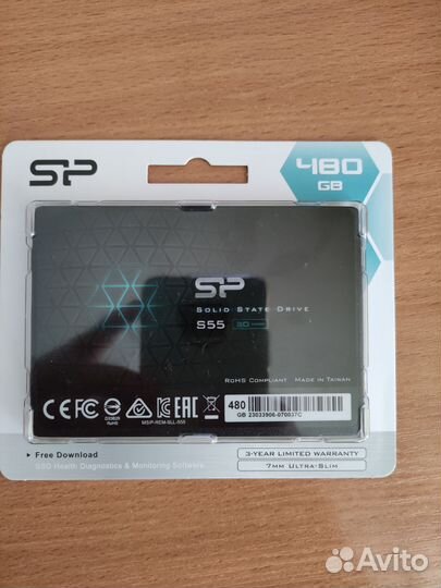 SSD Silicon Power Slim S55 2.5 на 480 гб