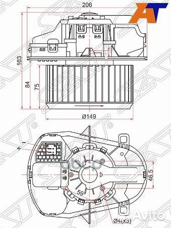 Мотор отопителя салона Volkswagen Touareg 10-18