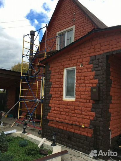 Фасадные панели Canada Ridge Тесаный камень террак