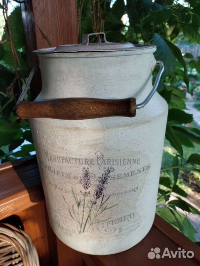 Бидон алюминиевый винтаж 10 л