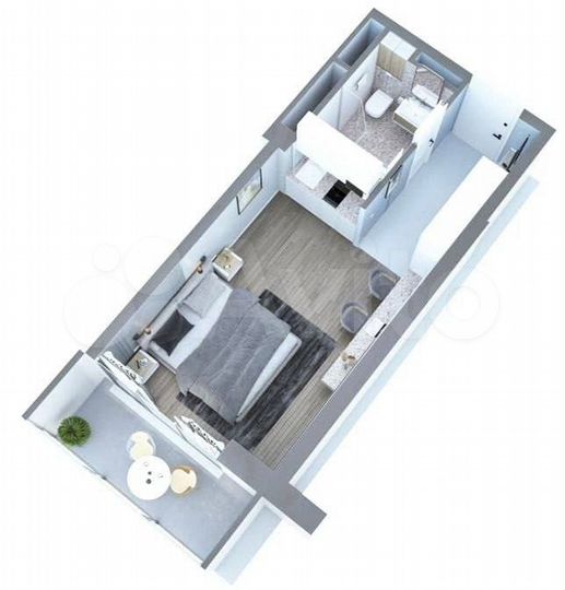 Квартира-студия, 35 м² (Грузия)