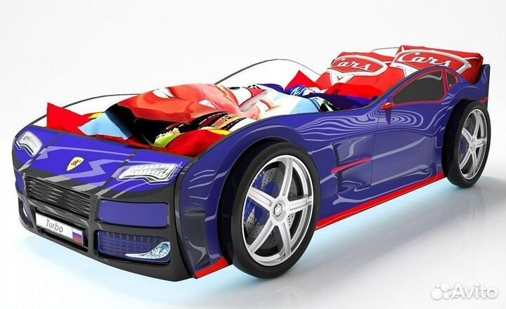 Детская кровать машина