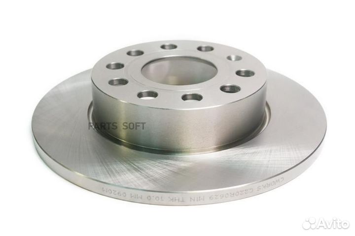 Cworks C220R0629 Диск тормозной audi A3 03- задн