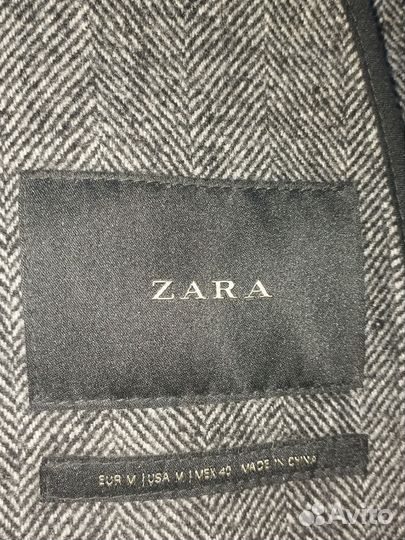Пальто мужское zara m шерсть