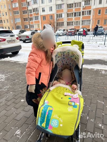 Детские санки-коляска