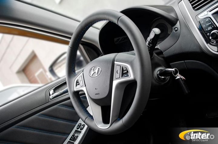 Оплетка руля Hyundai Solaris (1gn)
