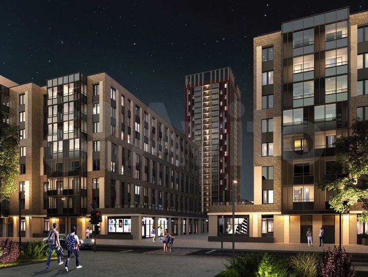 1-к. квартира, 41,5 м², 1/8 эт.