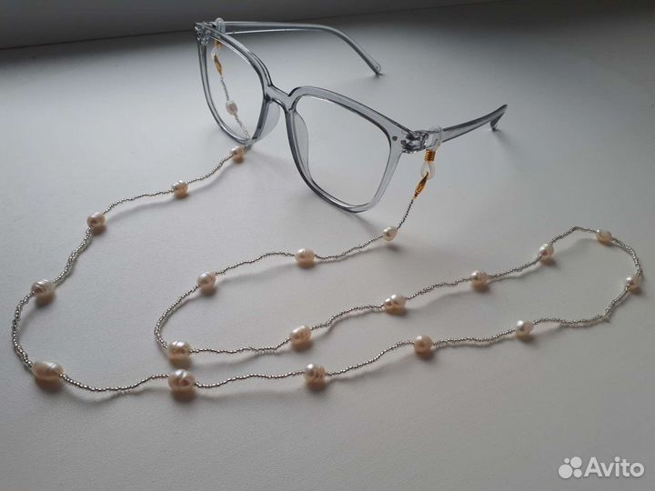 Цепочка для очков, держатель, натуральные камни