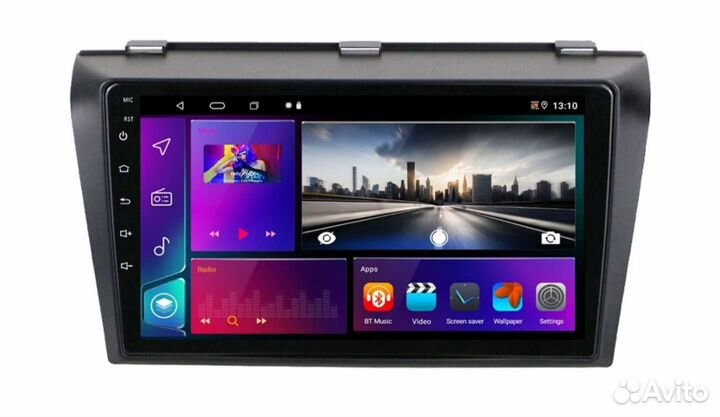 Магнитола 2 din android 2/32 Mazda 3 9 дюймов